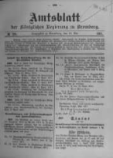 Amtsblatt der Königlichen Preussischen Regierung zu Bromberg. 1911.05.18 No.20