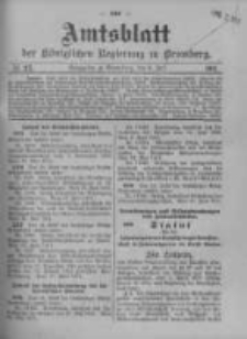 Amtsblatt der K&ouml;niglichen Preussischen Regierung zu Bromberg. 1911.07.06 No.27