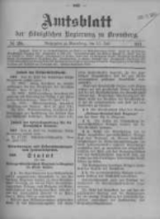 Amtsblatt der K&ouml;niglichen Preussischen Regierung zu Bromberg. 1911.07.13 No.28