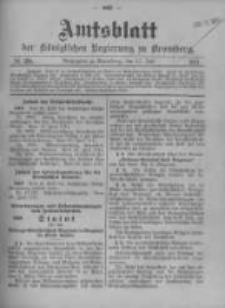 Amtsblatt der Königlichen Preussischen Regierung zu Bromberg. 1911.07.13 No.28