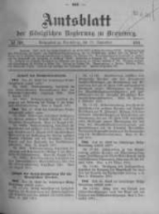 Amtsblatt der K&ouml;niglichen Preussischen Regierung zu Bromberg. 1911.09.21 No.38