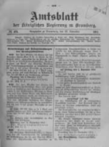Amtsblatt der Königlichen Preussischen Regierung zu Bromberg. 1911.11.23 No.48