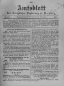 Amtsblatt der K&ouml;niglichen Preussischen Regierung zu Bromberg. 1911.11.30 No.49