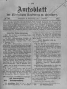 Amtsblatt der K&ouml;niglichen Preussischen Regierung zu Bromberg. 1911.12.07 No.50
