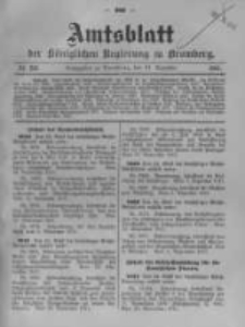 Amtsblatt der K&ouml;niglichen Preussischen Regierung zu Bromberg. 1911.12.21 No.52