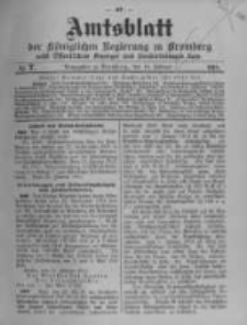 Amtsblatt der K&ouml;niglichen Preussischen Regierung zu Bromberg. 1914.02.14 No.7