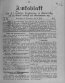 Amtsblatt der K&ouml;niglichen Preussischen Regierung zu Bromberg. 1914.03.14 No.11