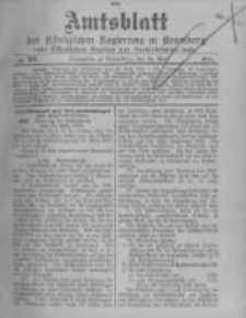 Amtsblatt der K&ouml;niglichen Preussischen Regierung zu Bromberg. 1914.05.16 No.20