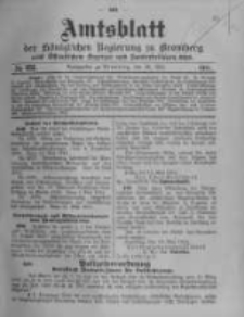 Amtsblatt der K&ouml;niglichen Preussischen Regierung zu Bromberg. 1914.05.30 No.22