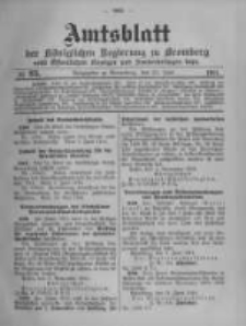 Amtsblatt der K&ouml;niglichen Preussischen Regierung zu Bromberg. 1914.06.20 No.25