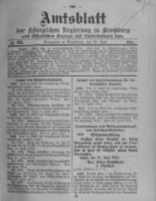 Amtsblatt der K&ouml;niglichen Preussischen Regierung zu Bromberg. 1914.06.27 No.26