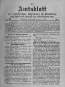 Amtsblatt der K&ouml;niglichen Preussischen Regierung zu Bromberg. 1914.07.04 No.27