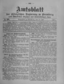 Amtsblatt der K&ouml;niglichen Preussischen Regierung zu Bromberg. 1914.07.11 No.28