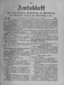 Amtsblatt der K&ouml;niglichen Preussischen Regierung zu Bromberg. 1914.07.18 No.29