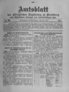 Amtsblatt der Königlichen Preussischen Regierung zu Bromberg. 1914.07.25 No.30