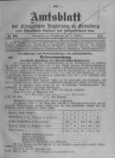 Amtsblatt der K&ouml;niglichen Preussischen Regierung zu Bromberg. 1914.10.03 No.40