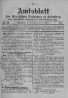 Amtsblatt der K&ouml;niglichen Preussischen Regierung zu Bromberg. 1914.10.24 No.43