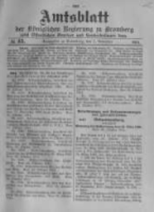 Amtsblatt der K&ouml;niglichen Preussischen Regierung zu Bromberg. 1914.11.07 No.45