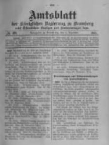 Amtsblatt der K&ouml;niglichen Preussischen Regierung zu Bromberg. 1914.12.05 No.49