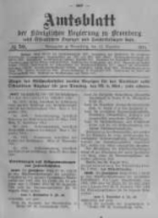 Amtsblatt der K&ouml;niglichen Preussischen Regierung zu Bromberg. 1914.12.12 No.50