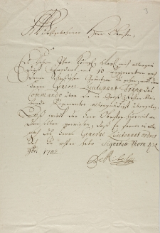 List de Röbel z 1702
