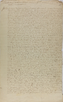 Im M. Kręski [chorąży wieluński] et Miam Stoińska [łowczyna latyczowska] Decretum aureorum abrasorum et inadequati ponderis non susceptionis