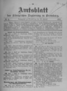 Amtsblatt der K&ouml;niglichen Preussischen Regierung zu Bromberg. 1912.01.25 No.4
