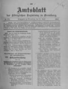 Amtsblatt der K&ouml;niglichen Preussischen Regierung zu Bromberg. 1912.04.25 No.17