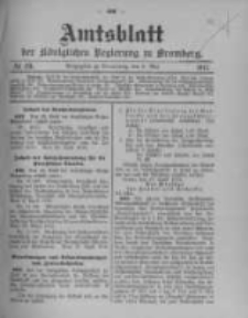 Amtsblatt der K&ouml;niglichen Preussischen Regierung zu Bromberg. 1912.05.09 No.19