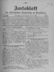 Amtsblatt der K&ouml;niglichen Preussischen Regierung zu Bromberg. 1912.05.15 No.20