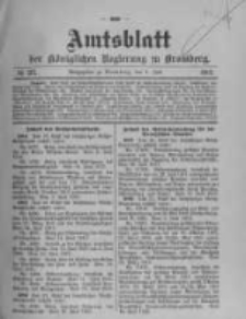 Amtsblatt der Königlichen Preussischen Regierung zu Bromberg. 1912.07.04 No.27