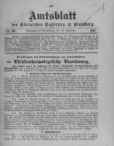 Amtsblatt der K&ouml;niglichen Preussischen Regierung zu Bromberg. 1912.09.19 No.38