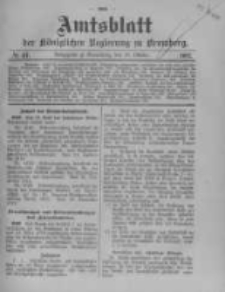 Amtsblatt der K&ouml;niglichen Preussischen Regierung zu Bromberg. 1912.10.10 No.41