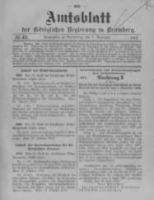 Amtsblatt der K&ouml;niglichen Preussischen Regierung zu Bromberg. 1912.11.07 No.45