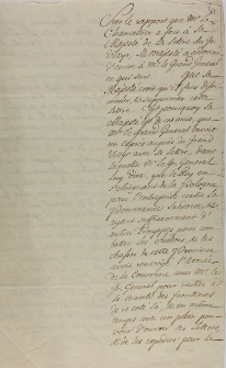 Resolution de Sa Majeste touchant la lettre du Gr[and] Vizyr