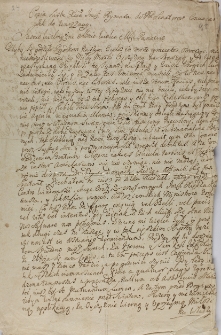 Copia listu xcia Imci Prymasa [Michał Radziejowski] do PP. Senatorów convocando ich do Warszawy 1703