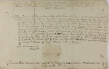 List ochronny Michała Serwackiego Wiśniowieckiego, hetmana wielkiego litewskiego dla dóbr kolegium nieświeskiego S.J z 29.06.1706