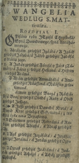 Nowy Testament Pana Naszego Jezusa Chrystusa, z greckiego języka na polski wiernie przetłumaczony