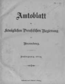 Amtsblatt der Königlichen Preussischen Regierung zu Bromberg. 1910.01.06 No.1