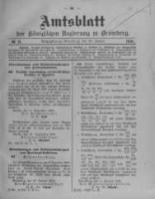 Amtsblatt der K&ouml;niglichen Preussischen Regierung zu Bromberg. 1910.01.20 No.3