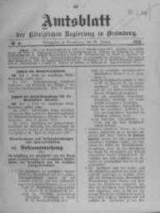 Amtsblatt der K&ouml;niglichen Preussischen Regierung zu Bromberg. 1910.01.27 No.4