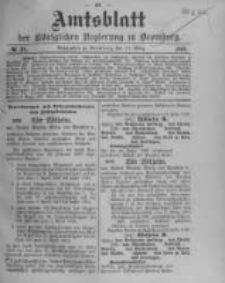 Amtsblatt der K&ouml;niglichen Preussischen Regierung zu Bromberg. 1910.03.17 No.11