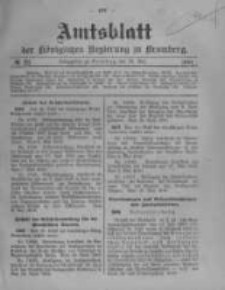 Amtsblatt der Königlichen Preussischen Regierung zu Bromberg. 1910.05.26 No.21