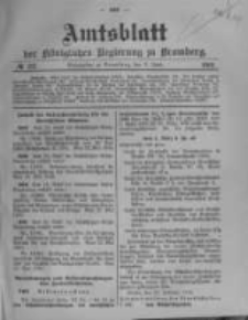 Amtsblatt der K&ouml;niglichen Preussischen Regierung zu Bromberg. 1910.06.02 No.22