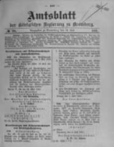 Amtsblatt der K&ouml;niglichen Preussischen Regierung zu Bromberg. 1910.07.14 No.28