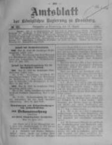 Amtsblatt der K&ouml;niglichen Preussischen Regierung zu Bromberg. 1910.08.11 No.32