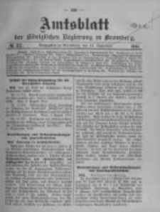 Amtsblatt der K&ouml;niglichen Preussischen Regierung zu Bromberg. 1910.09.15 No.37