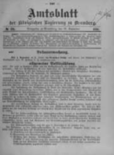 Amtsblatt der K&ouml;niglichen Preussischen Regierung zu Bromberg. 1910.09.22 No.38