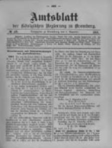 Amtsblatt der K&ouml;niglichen Preussischen Regierung zu Bromberg. 1910.12.01 No.48