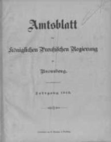 Amtsblatt der K&ouml;niglichen Preussischen Regierung zu Bromberg. 1913.01.04 No.1